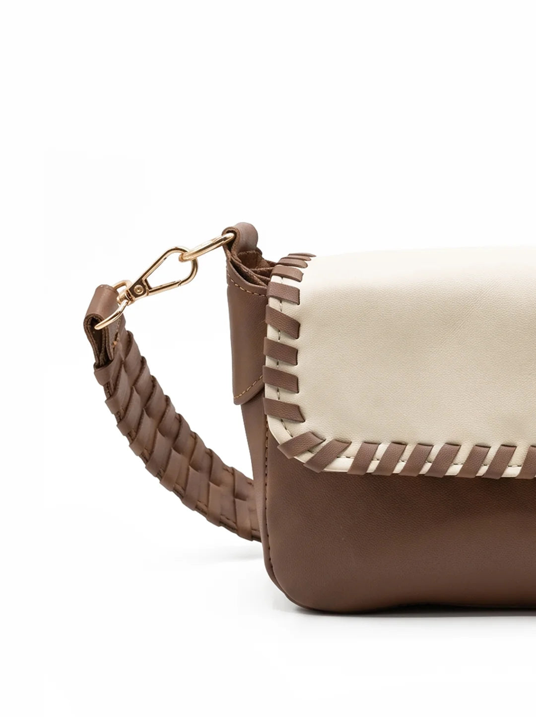 Prella Bags Eleven Beige Leather Shoulder Bag