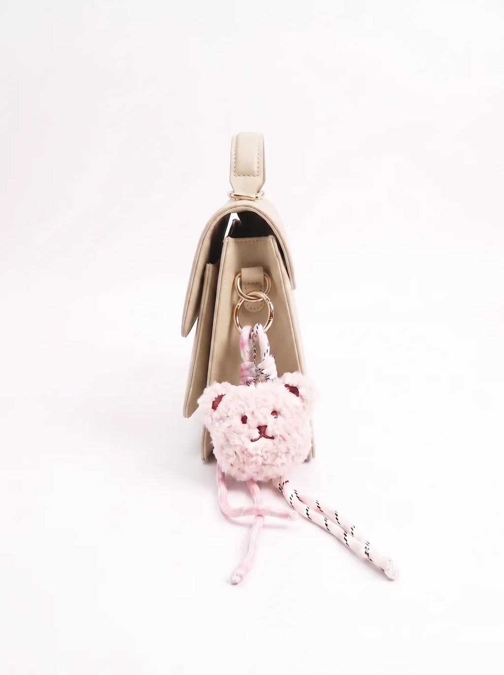 Prella Bags Leads White Structured Crossbody Bag