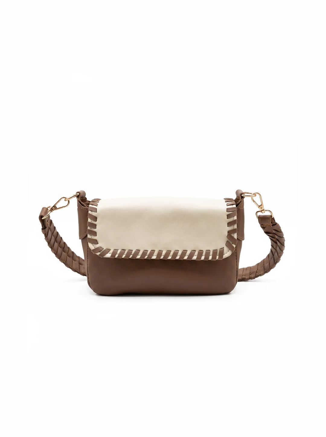 Prella Bags Eleven Beige Leather Shoulder Bag