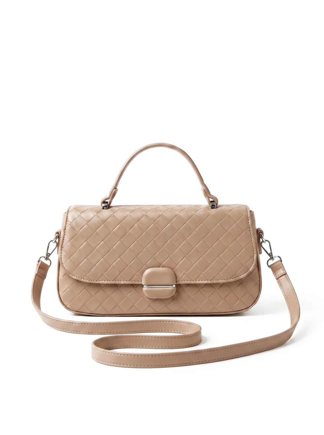 Prella Bags Kyoto Brown Quilted Shoulder &amp; Crossbody Bag