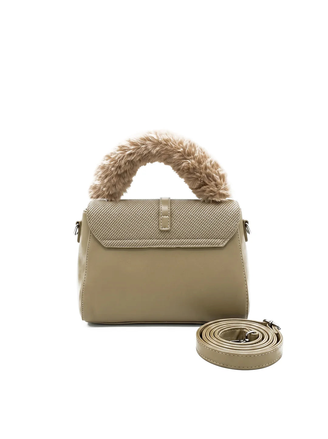 Prella Bags Darcy Beige Textured Shoulder Bag