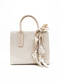 Prella Bags Amelia White Textured Tote Bag