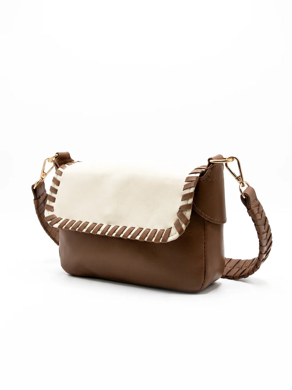 Prella Bags Eleven Beige Leather Shoulder Bag