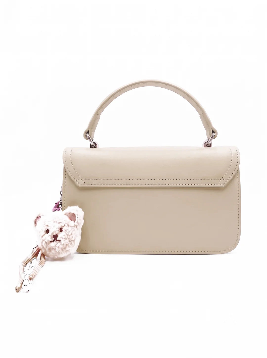 Prella Bags Leads White Structured Crossbody Bag