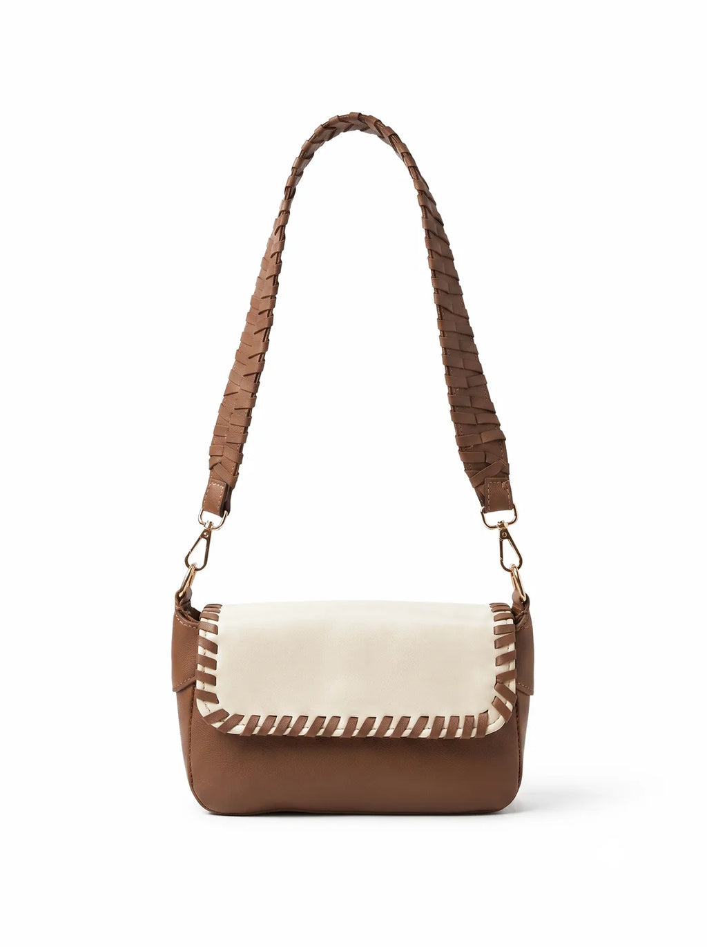 Prella Bags Eleven Beige Leather Shoulder Bag