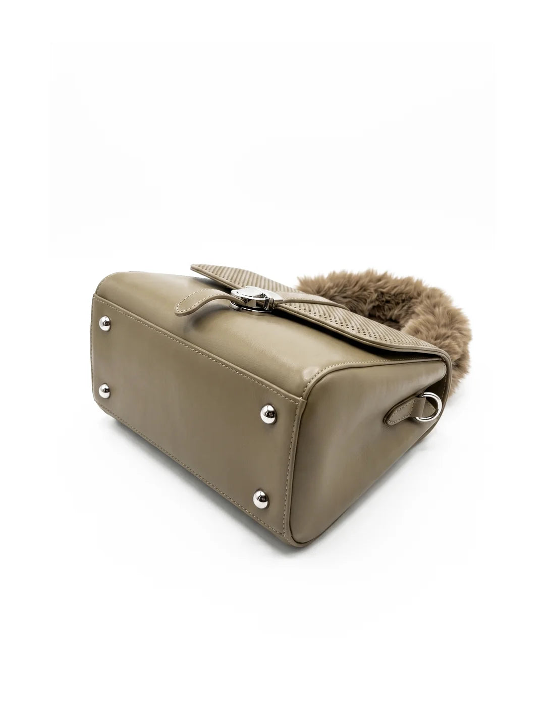 Prella Bags Darcy Beige Textured Shoulder Bag