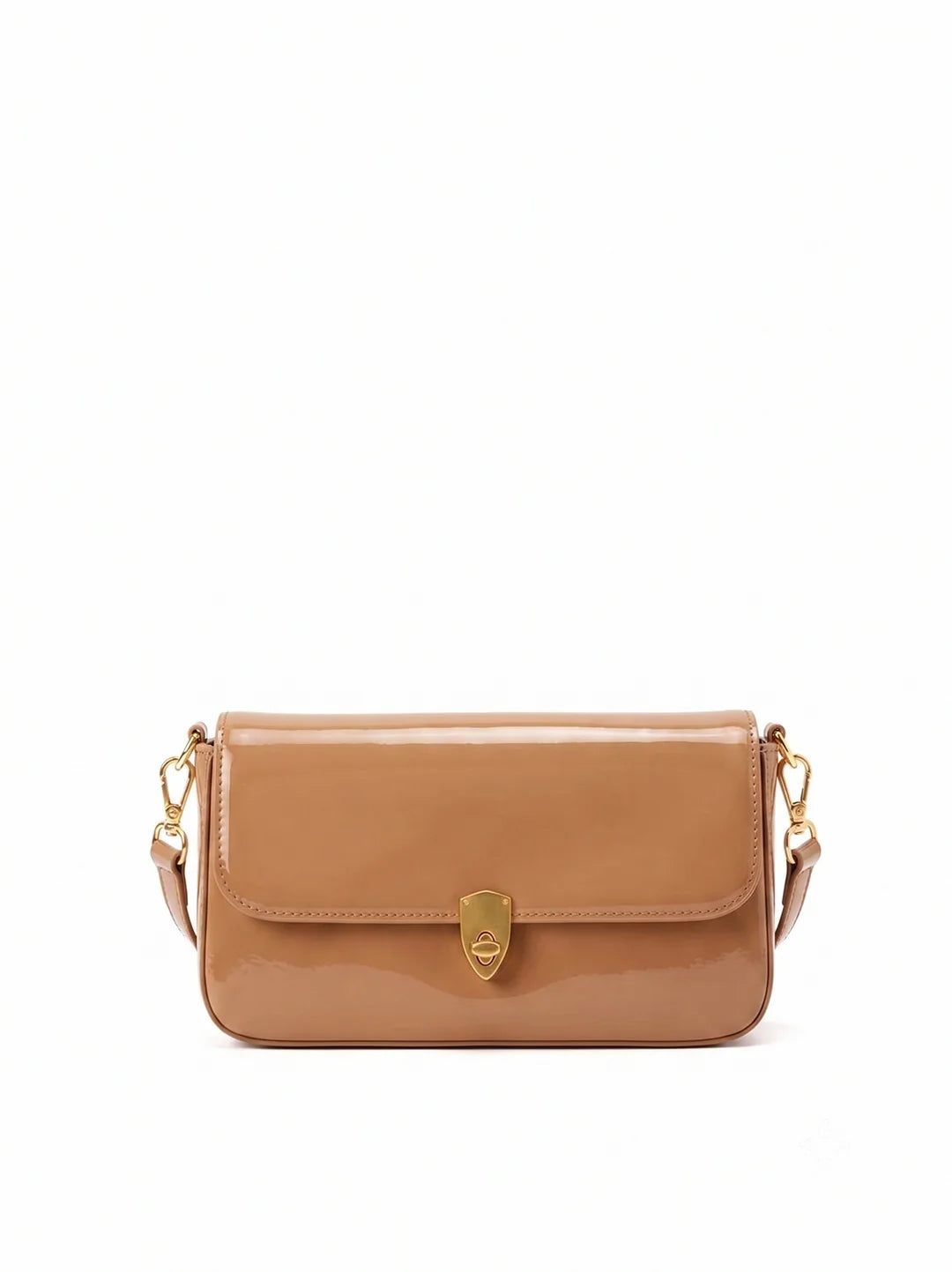 Prella Bags Bali Black Patent Leather Shoulder Bag