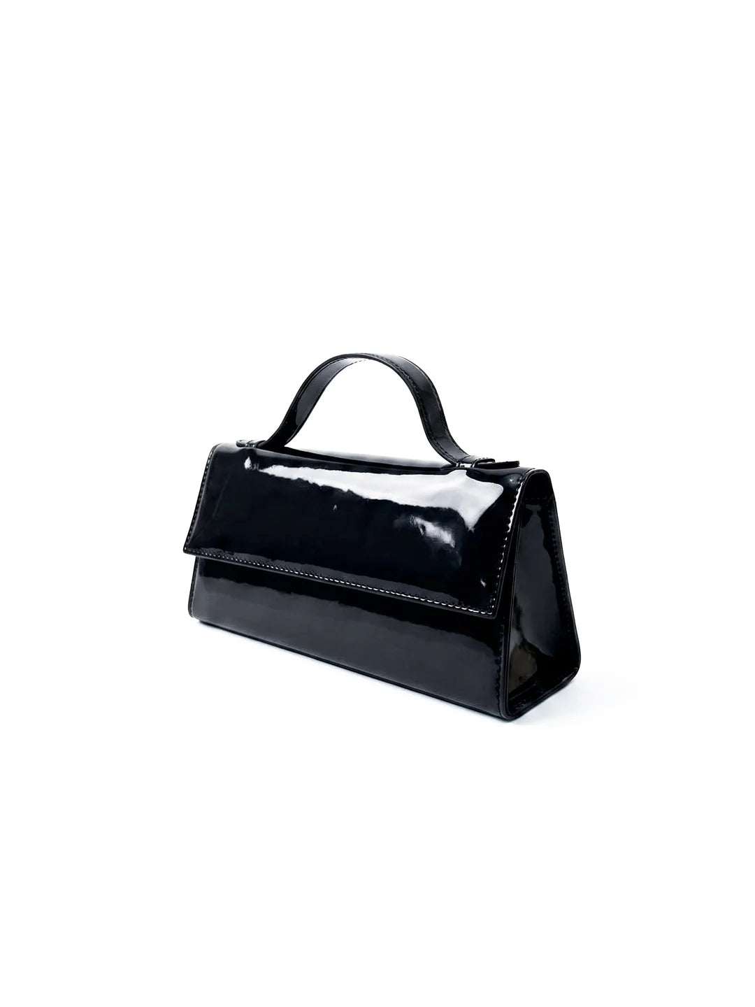 Prella Bags Petal Beige Patent Leather Top Handle Bag
