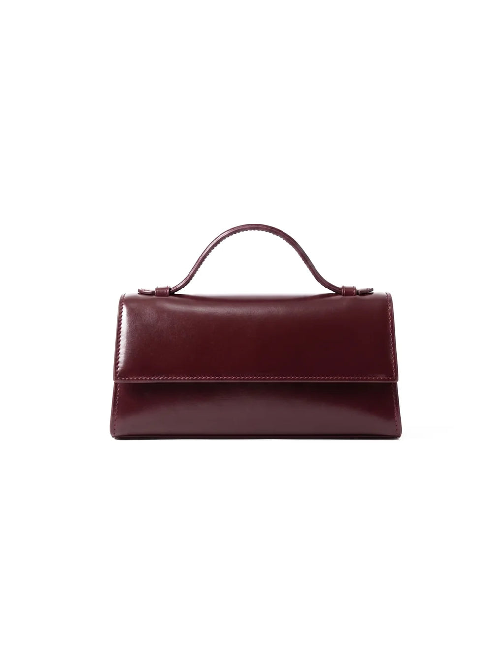 Prella Bags Petal Maroon Patent Leather Top Handle Bag