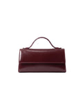 Prella Bags Petal Maroon Patent Leather Top Handle Bag
