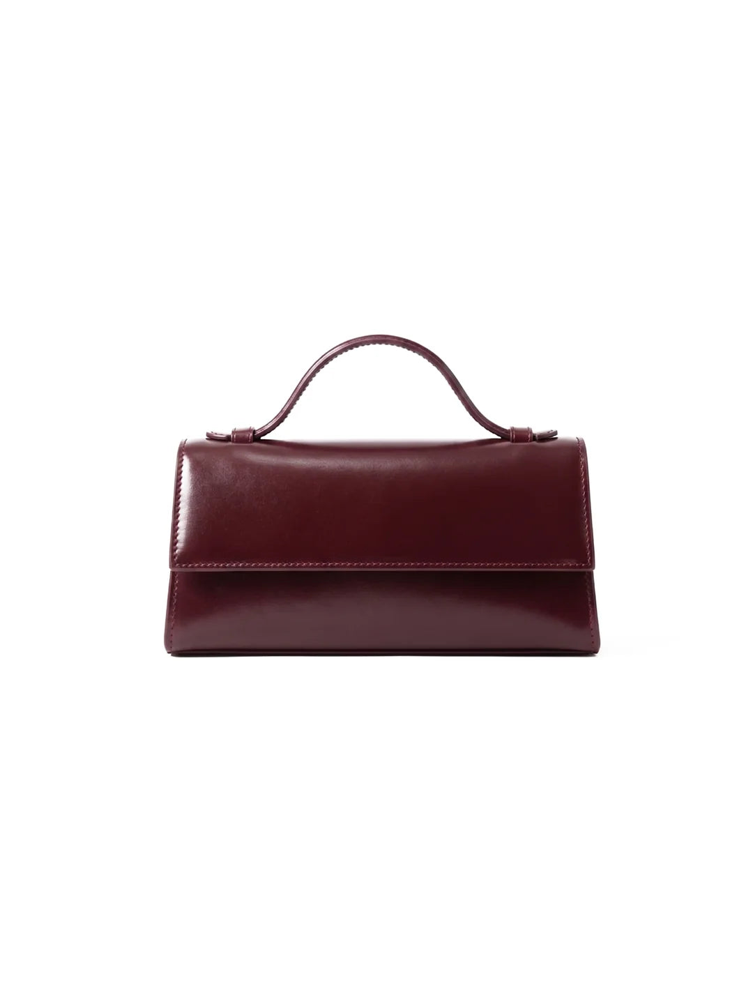 Prella Bags Petal Maroon Patent Leather Top Handle Bag