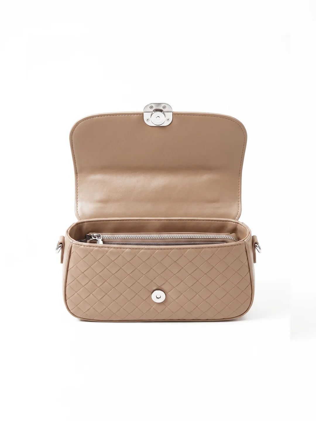 Prella Bags Kyoto Brown Quilted Shoulder &amp; Crossbody Bag